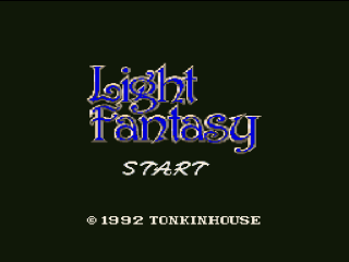 Light Fantasy title screen for Super Famicom